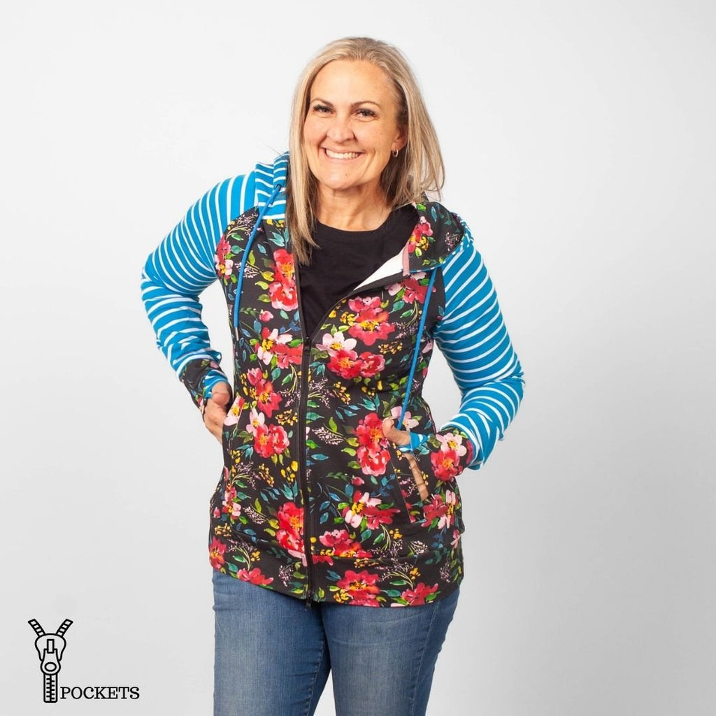 Abigail Full Zip Floral - Shop7degrees