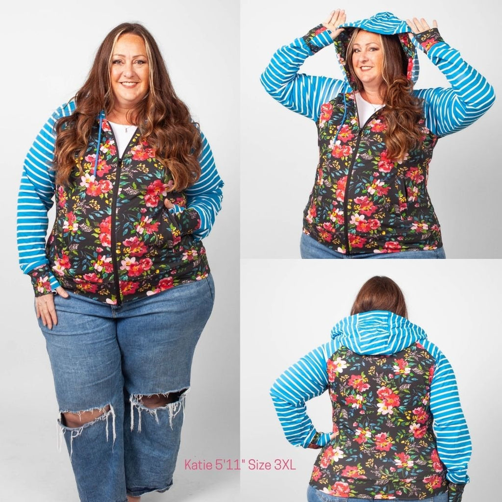 Abigail Full Zip Floral - Shop7degrees
