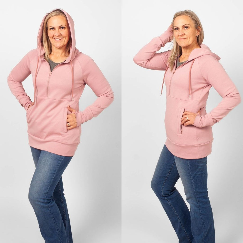 Pink Rose Scuba Half Zip - Shop7degrees