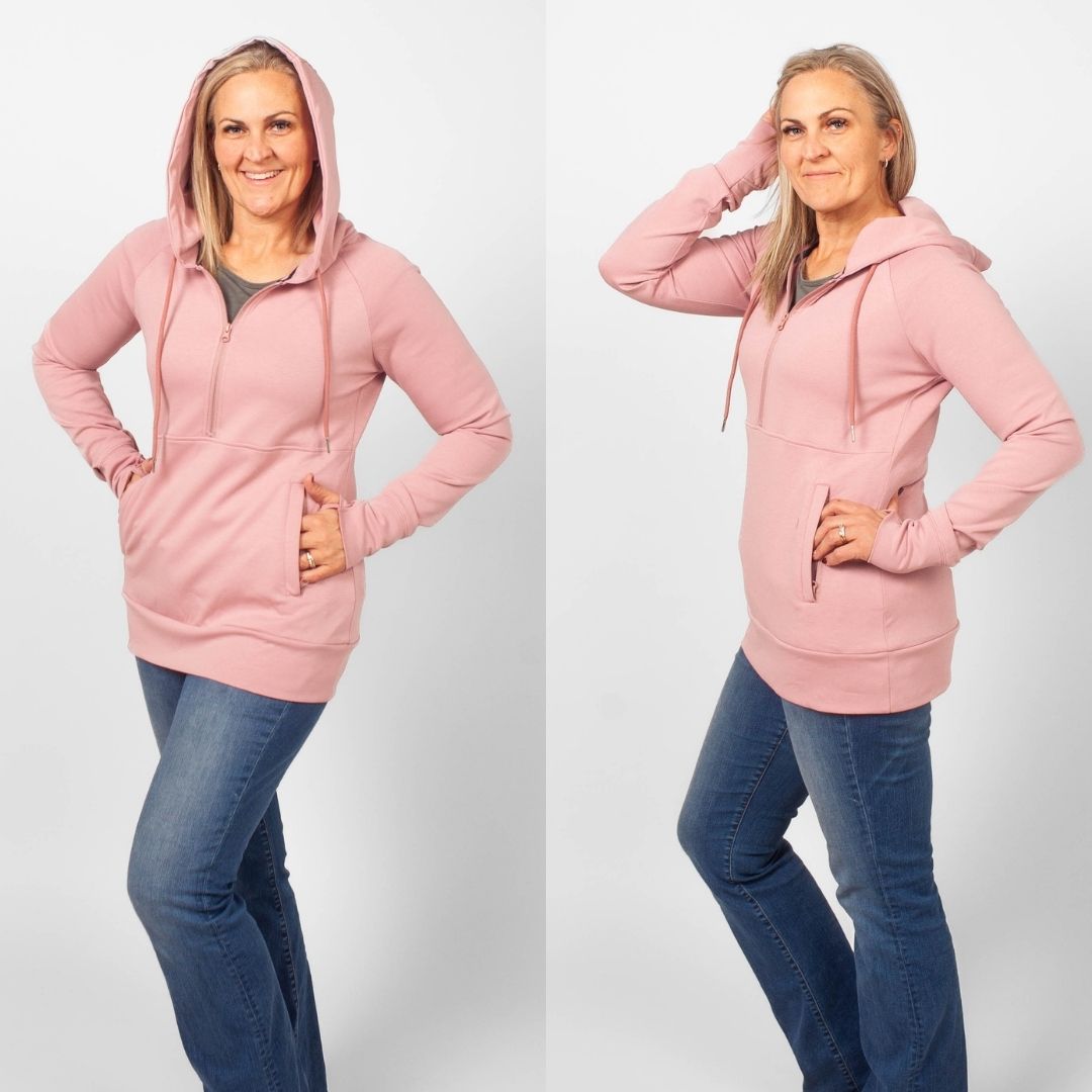 Pink Rose Scuba Half Zip – Shop7degrees