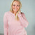 Ballet Pink Ribbed Henley Long Sleeve Womens Clothing - Shop7degrees