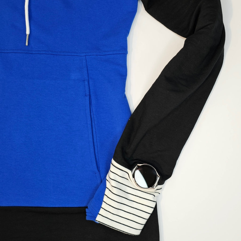 Jaycee Full Zip Hoodie, watch cutout detail, on both sides - Shop7degrees
