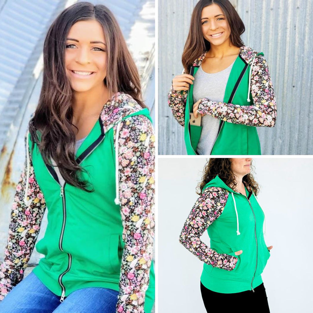 Kelly Floral Full Zip - Shop7degrees