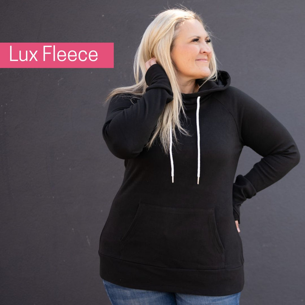 Lux Fleece Black Pullover Woman Hoodie - Shop7degrees